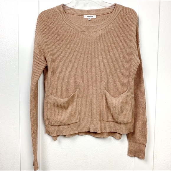 Madewell Sweaters - Madewell Patch Pocket Pullover Knit Sweater XXS